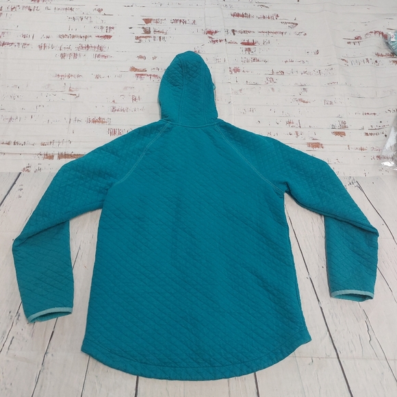 L.L. Bean quilted full zip hooded sweatshirt - Picture 2 of 5